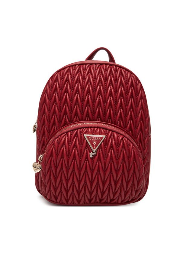 Guess Plecak J5YZ10 WHEG0 Czerwony. Kolor: czerwony. Materiał: skóra