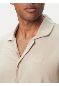 BOSS Koszulka piżamowa Fresh Shirt 50561522 Beżowy jasny Regular Fit. Kolor: beżowy. Materiał: wiskoza #4