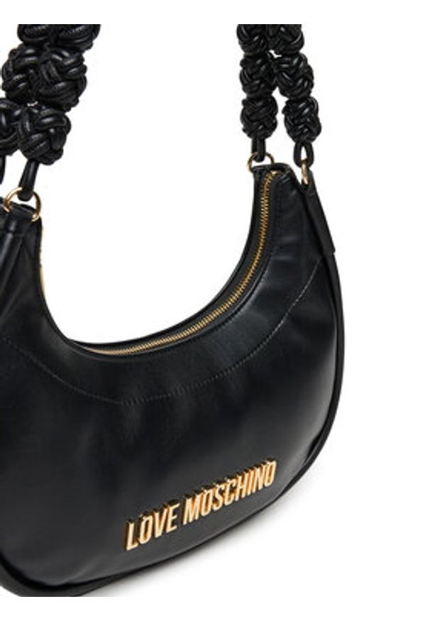 Love Moschino - LOVE MOSCHINO Torebka JC4237PP0MKL0000 Czarny. Kolor: czarny. Materiał: skórzane
