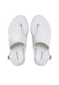 Calvin Klein Sandały Almond Tp Sandal HW0HW01536 Écru. Materiał: skóra