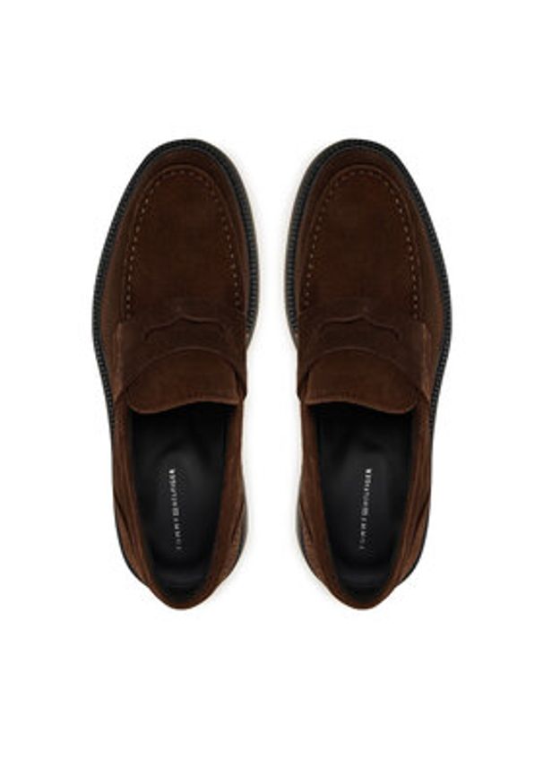 TOMMY HILFIGER - Tommy Hilfiger Mokasyny Comfort Lwt FM0FM05727 Brązowy. Kolor: brązowy. Materiał: zamsz, skóra