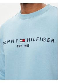 TOMMY HILFIGER - Tommy Hilfiger Bluza Logo MW0MW11596 Niebieski Regular Fit. Kolor: niebieski. Materiał: syntetyk #5