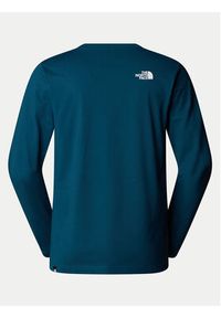 The North Face Longsleeve Simple Dome NF0A87QN Granatowy Regular Fit. Kolor: niebieski. Materiał: bawełna, syntetyk. Długość rękawa: długi rękaw #3