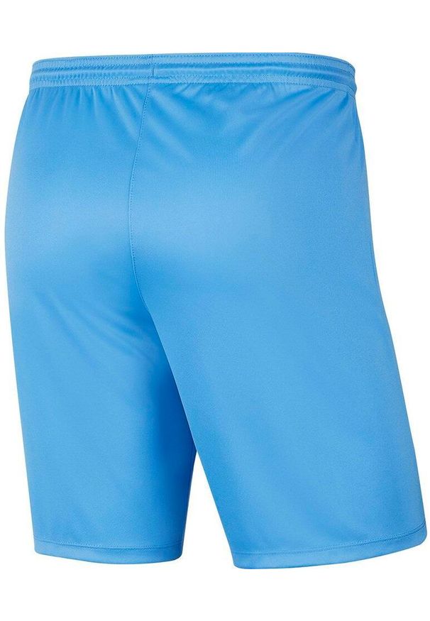 Spodenki dla dzieci Nike Dry Park III NB K jasnoniebieskie BV6865 412. Kolor: niebieski. Styl: sportowy