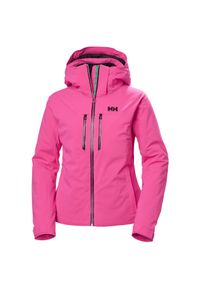 Damska kurtka narciarska Helly Hansen Alphelia Lifaloft. Kolor: różowy. Sezon: zima. Sport: narciarstwo #1