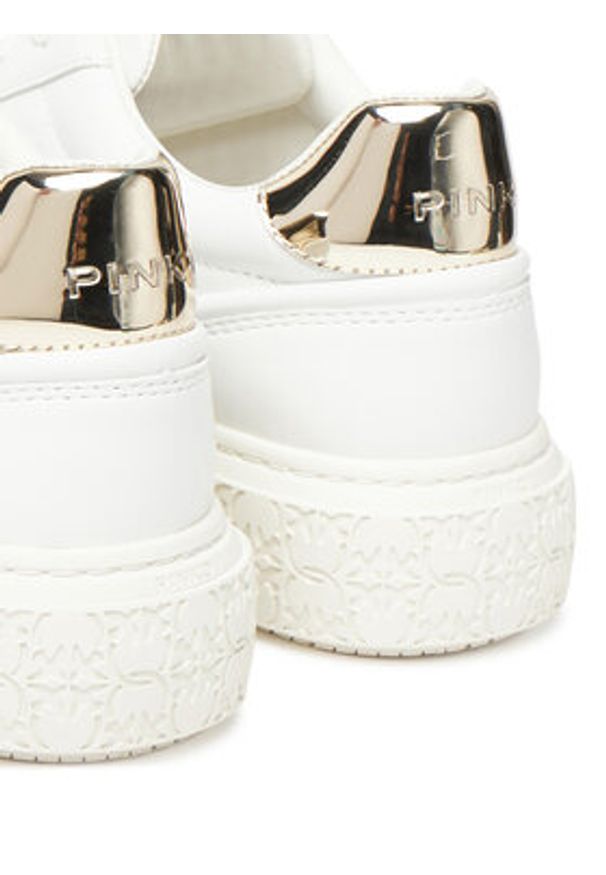 Pinko - PINKO Sneakersy Yoko 06 SS0041P087 Biały. Kolor: biały. Materiał: skóra