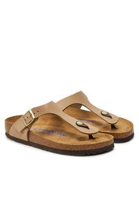 Birkenstock Japonki Gizeh 1019014 Beżowy. Kolor: beżowy. Materiał: skóra, nubuk #2