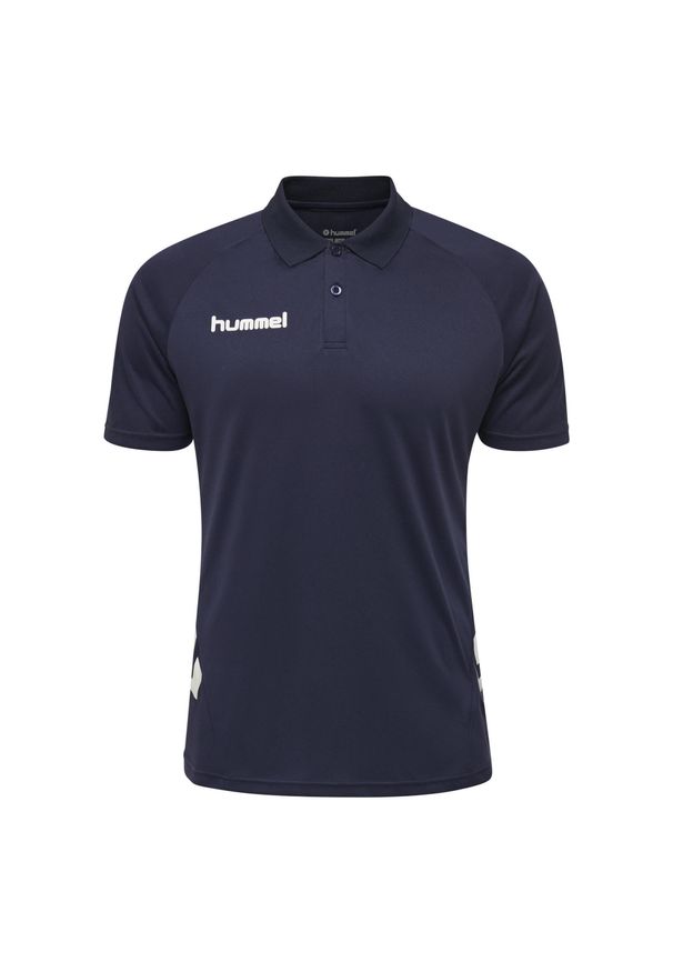 Koszulka polo do piłki nożnej dla dzieci Hummel hml PROMO. Okazja: na co dzień. Typ kołnierza: polo. Kolor: niebieski. Styl: casual
