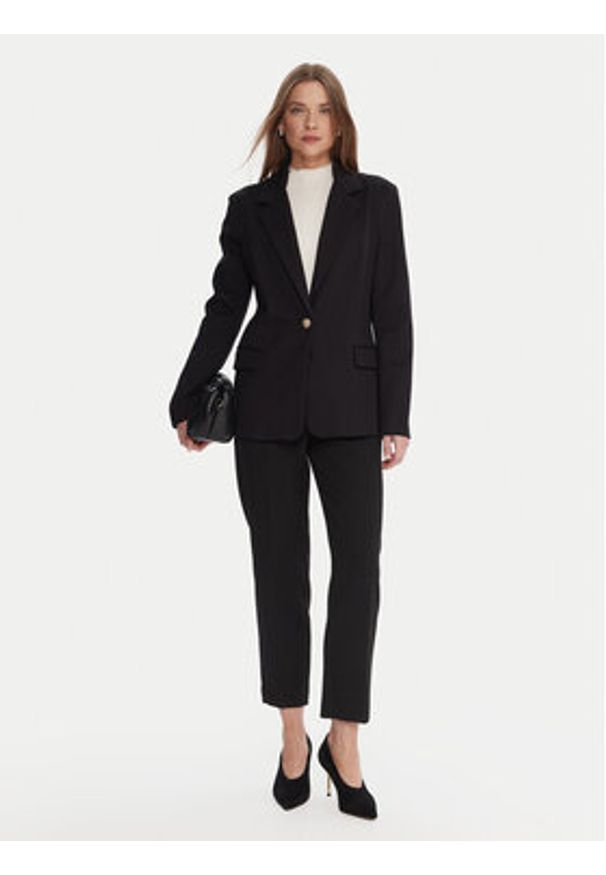 Guess Marynarka W5BN66 KCMU2 Czarny Regular Fit. Kolor: czarny. Materiał: wiskoza