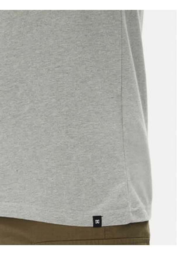 DC T-Shirt ADYZT05373 Szary Regular Fit. Kolor: szary. Materiał: bawełna