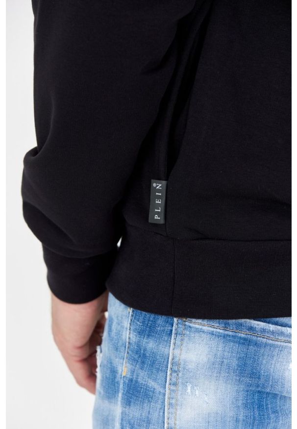 Philipp Plein - PHILIPP PLEIN Czarna bluza męska ls skull. Kolor: czarny