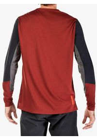 FOX - Bluza rowerowa męska Fox Defend LS Jersey. Kolor: czerwony. Materiał: jersey