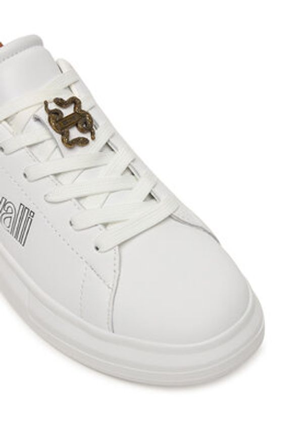 Just Cavalli Sneakersy 80RA3SB3 ZPB99 Biały. Kolor: biały. Materiał: skóra