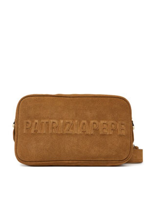 Patrizia Pepe Torebka 8B0254/L152-B768 Beżowy. Kolor: beżowy. Materiał: skórzane, zamszowe