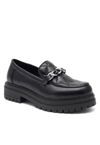 DeeZee Loafersy MAREN WS5195-33 Czarny. Kolor: czarny. Materiał: skóra