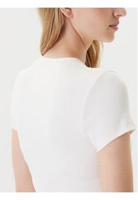 Tommy Jeans T-Shirt Script DW0DW20910 Écru Slim Fit. Materiał: bawełna