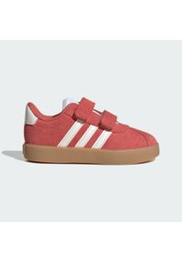 Adidas - Buty VL Court 3.0. Kolor: czerwony, biały, wielokolorowy. Sport: turystyka piesza, skateboard
