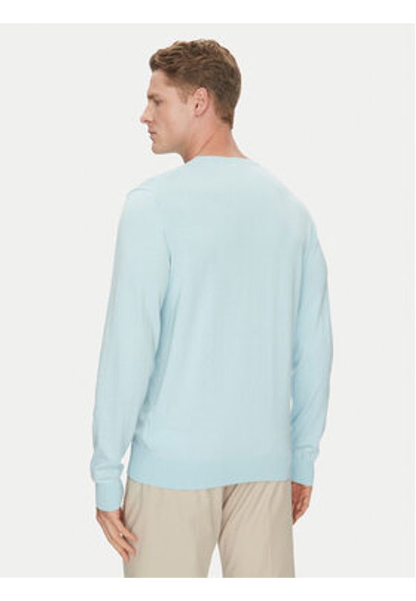 Marciano Guess Sweter 5GHR02 5861Z Niebieski Regular Fit. Kolor: niebieski. Materiał: jedwab