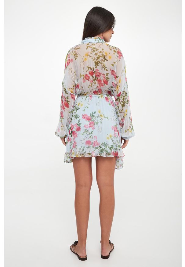 Liu Jo - Sukienka mini w kwiatowy wzór LIU JO. Wzór: kwiaty. Długość: mini