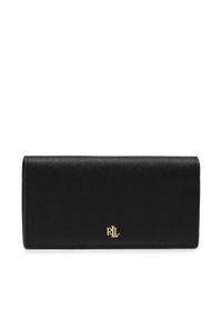 Lauren Ralph Lauren - LAUREN RALPH LAUREN Portfel Slim Wallet Wlt Med 432802917009 Czarny. Kolor: czarny. Materiał: skóra #1