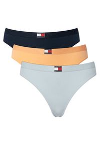 TOMMY HILFIGER - Tommy Hilfiger Komplet stringów UW0UW06139 Kolorowy. Materiał: bawełna. Wzór: kolorowy #8