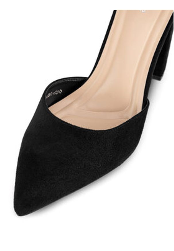 DeeZee Czółenka LH230312-5 Czarny. Kolor: czarny. Materiał: materiał