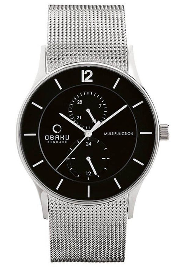 OBAKU - Zegarek męski Obaku Denmark V157GMCBMC srebrny. Kolor: srebrny