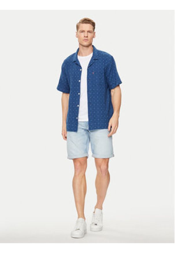 Guess Szorty jeansowe Sonny M4GD01 D5AZ2 Niebieski Slim Fit. Kolor: niebieski. Materiał: bawełna
