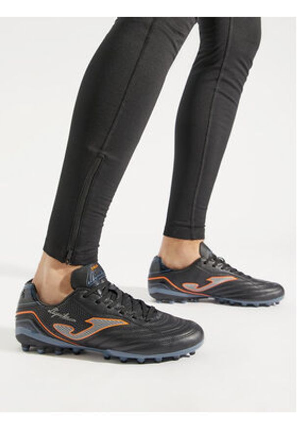 Joma Buty do piłki nożnej Aguila 24 AGUS2401AG Czarny. Kolor: czarny. Materiał: skóra