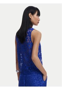 Desigual Top Tanatos 25SWBW25 Niebieski Slim Fit. Kolor: niebieski. Materiał: syntetyk #4