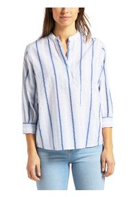 Lee - LEE ESSENTIAL BLOUSE DAMSKA BLUZKA W PASKI SURF BLUE L45VZQQF 112110648. Wzór: paski