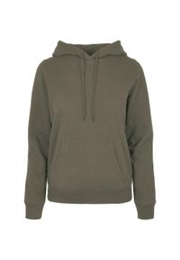 BUILD YOUR BRAND - Bluza Z Kapturem Dla Kobiet. Typ kołnierza: kaptur. Kolor: zielony