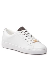 Sneakersy MICHAEL Michael Kors Keaton Lace Up 43T2KTFS3L Brown. Kolor: biały. Materiał: skóra