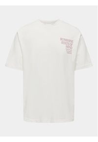 Only & Sons T-Shirt Kenny 22028736 Biały Relaxed Fit. Kolor: biały. Materiał: bawełna #3