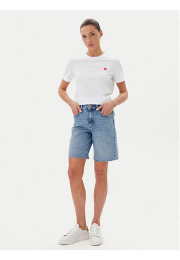 Vero Moda Szorty jeansowe Cleo 10329547 Niebieski Regular Fit. Kolor: niebieski. Materiał: bawełna