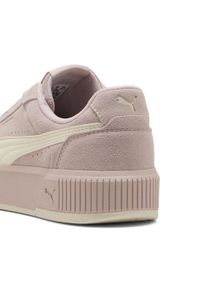 Puma - Damskie sneakersy Carina Mia Suede PUMA Mauve Mist Frosted Ivory Pink White. Okazja: na co dzień. Kolor: różowy, biały, wielokolorowy. Model: Puma Suede. Sport: tenis, turystyka piesza