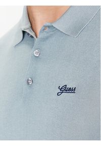 Guess Sweter Tony M3GR06 Z3611 Niebieski Regular Fit. Kolor: niebieski. Materiał: bawełna #5