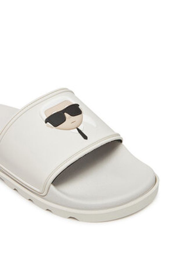 Karl Lagerfeld - KARL LAGERFELD Klapki Kondo Tred KL70905 Biały. Kolor: biały. Materiał: syntetyk