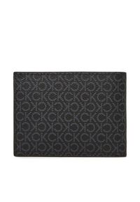 Calvin Klein Portfel męski Ck Must Mono Comp Trifold W Coin LV04D1040G Czarny. Kolor: czarny. Materiał: skóra #3