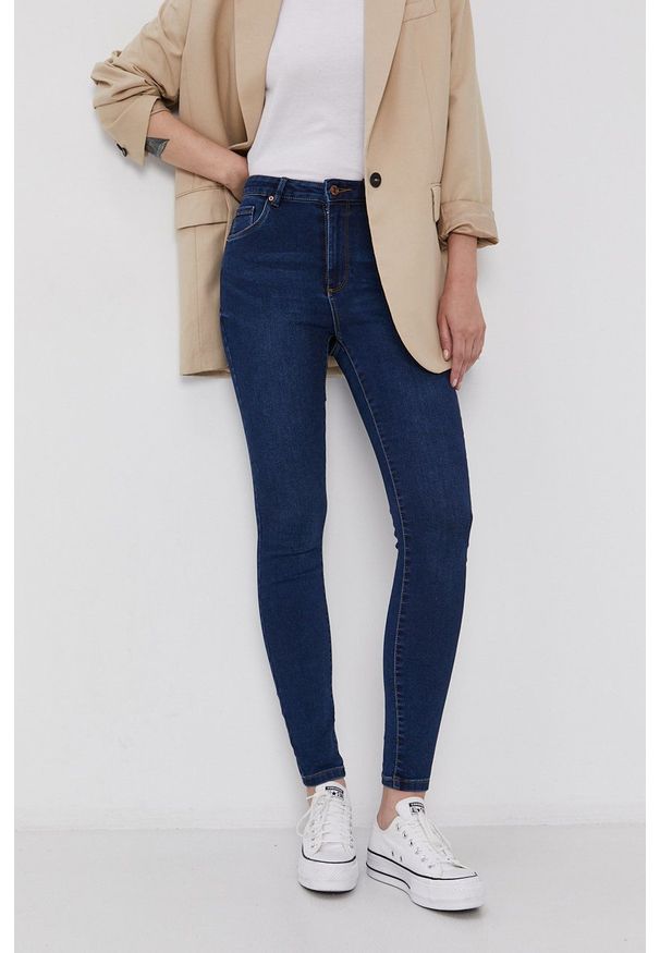 Vero Moda Jeansy Sophia damskie high waist. Stan: podwyższony. Kolor: niebieski