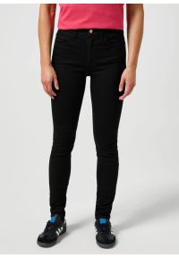 Wrangler - DAMSKIE SPODNIE WRANGLER HIGH SKINNY NOIR 112355388