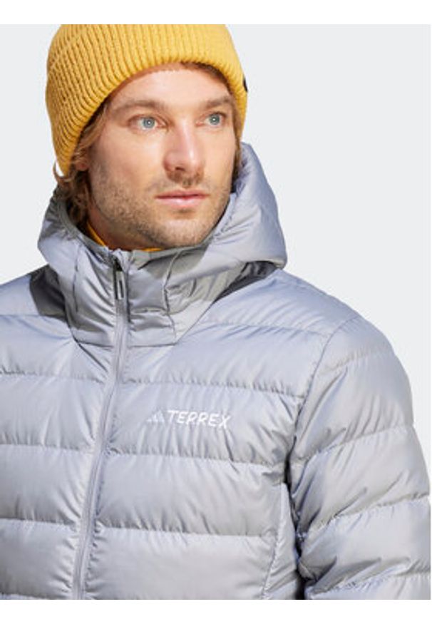 Adidas - adidas Kurtka puchowa Terrex Multi Light Down IP6042 Szary Slim Fit. Kolor: szary. Materiał: syntetyk, puch