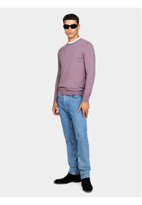 Sisley Sweter 10F2S1C78 Fioletowy Slim Fit. Kolor: fioletowy. Materiał: bawełna #5