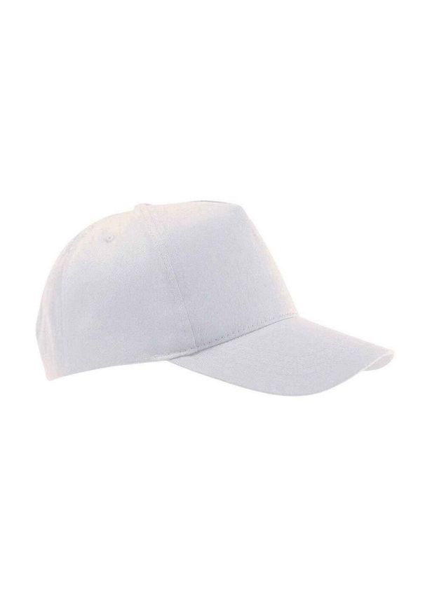 SOL'S - Buzz 5 Panel Baseball Cap. Kolor: biały