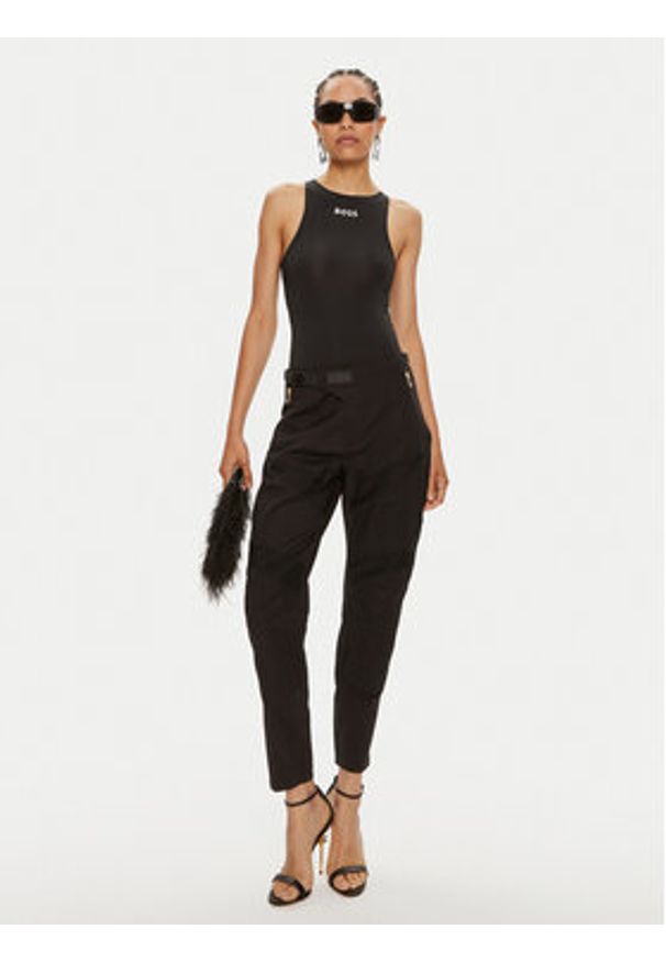 Pinko Spodnie materiałowe Prometeo 103147 A1MX Czarny Regular Fit. Kolor: czarny. Materiał: bawełna