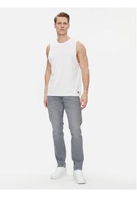 Tommy Jeans Komplet 2 tank topów UM0UM03158 Biały Regular Fit. Kolor: biały. Materiał: bawełna