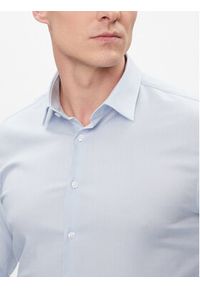 Calvin Klein Koszula K10K112301 Błękitny Slim Fit. Kolor: niebieski. Materiał: bawełna #5