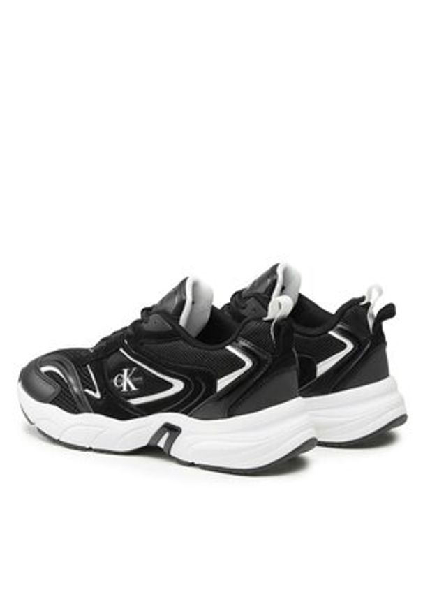 Calvin Klein Jeans Sneakersy Retro Tennis Su-Mesh wN YW0YW00891 Czarny. Kolor: czarny. Materiał: materiał