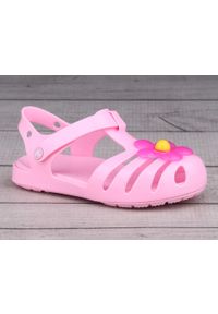 Sandały dziecięce Crocs ISABELLA CHARM. Kolor: różowy