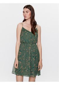 Vero Moda Sukienka letnia Smilla 10289489 Zielony Regular Fit. Kolor: zielony. Materiał: syntetyk. Sezon: lato
